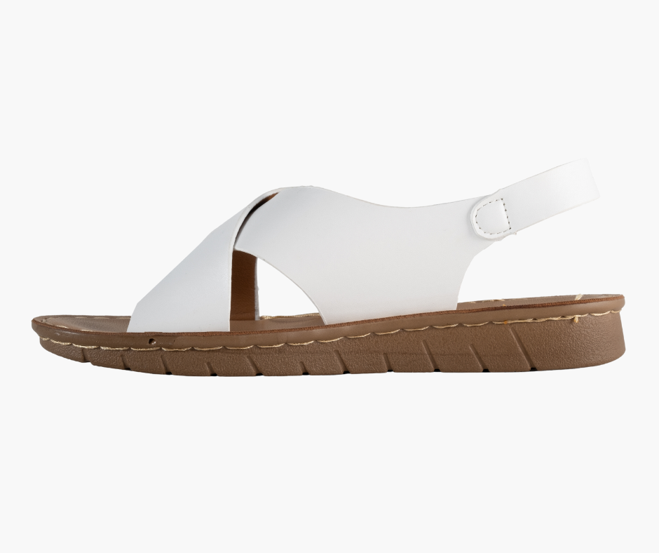 Comfort-5L Chic and Comfortable Crisscross Velcro Sandal