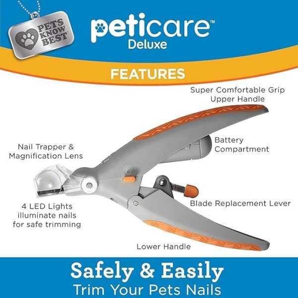 LED Light Pet Nail Clipper- Great for Trimming Cats & Dogs Nails & Claws - Image 3